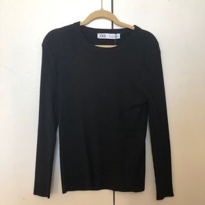 COPY - NWT ZARA black long sleeve top